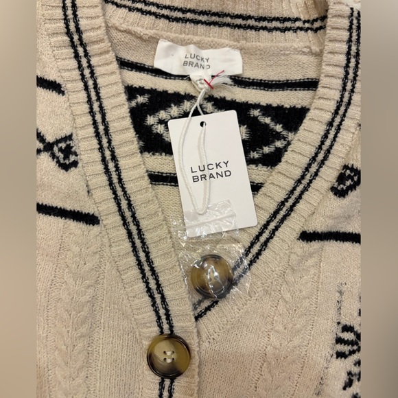 🆕 NWT Lucky Brand Cozy Nordic🎿Sweater Dress Cardigan | Size S - Picture 5 of 12